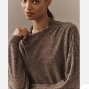 Anthropologie Brown Cowl Neck Sweater